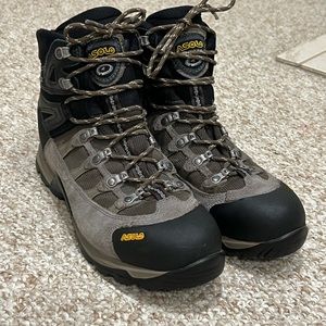 ASOLO Stynger Gore-Tex GTX Boots Gray/Tan Womens Size 11 Hiking Trail Waterproof